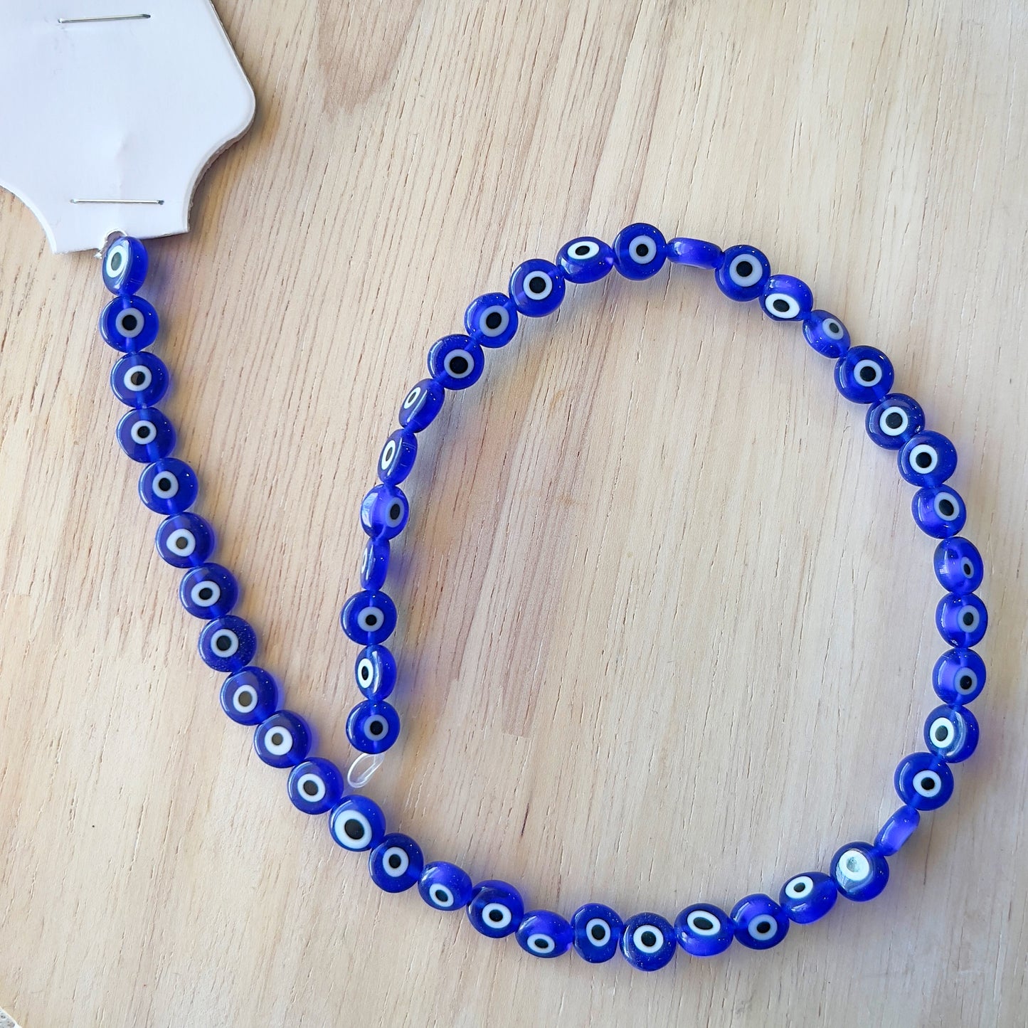 Navy Blue Evil Eye strand 8mm