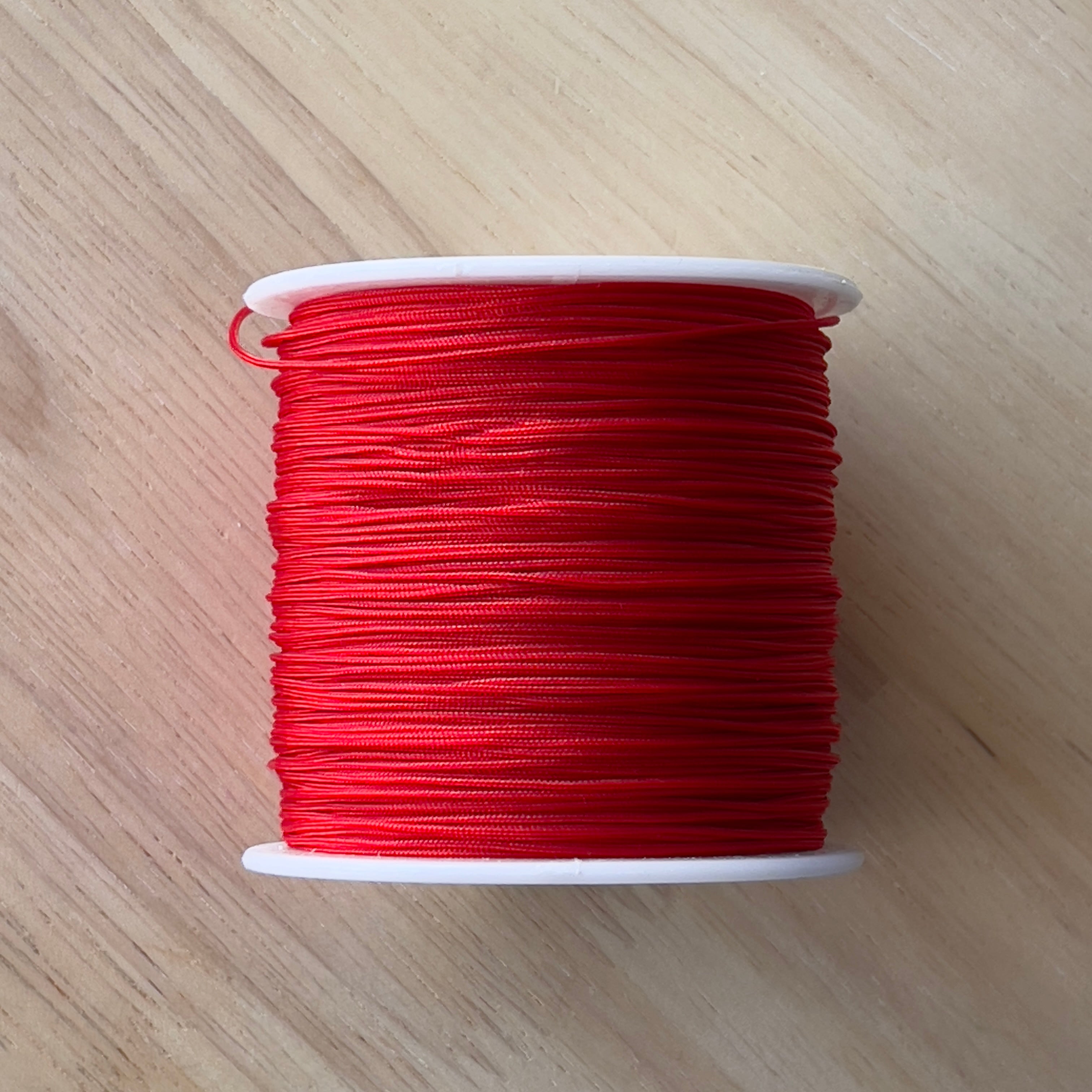 Toggle Drawstring Red Red Nylon String – YIA BEADS CO