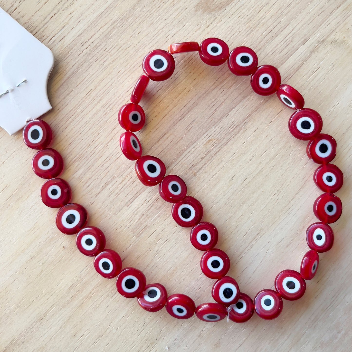 Red Evil Eye strand 12mm