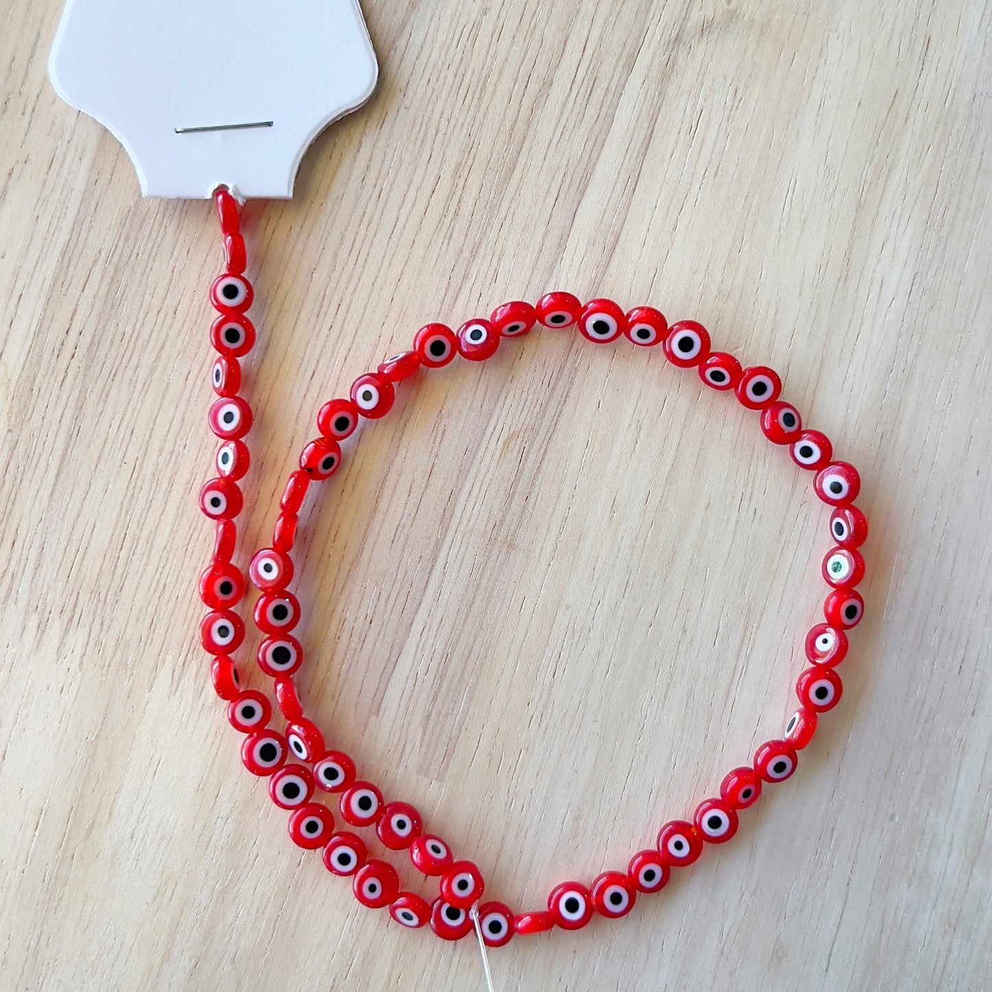 Red Evil Eye strand 6mm