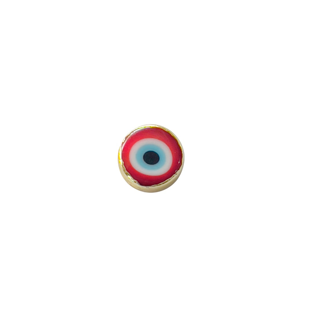 Red Glass Evil Eye  bead