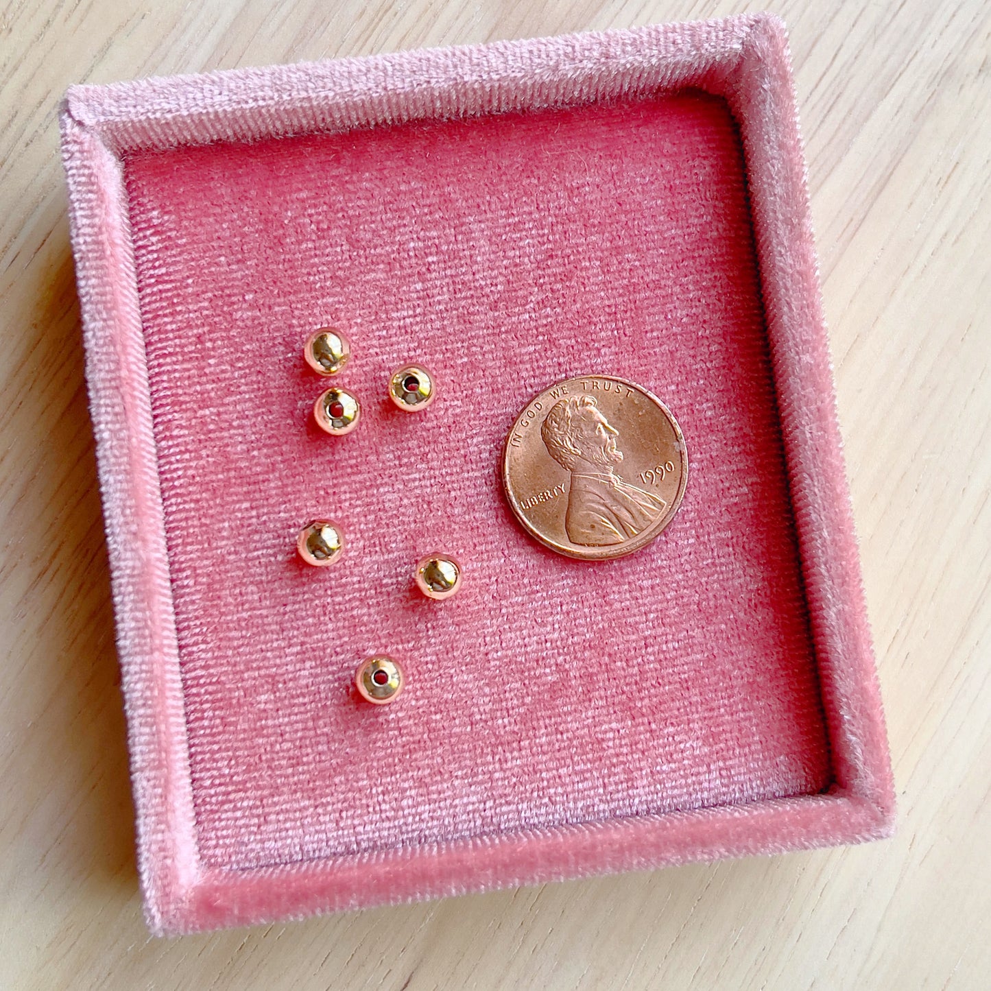 5mm Gold Plated spacer beads